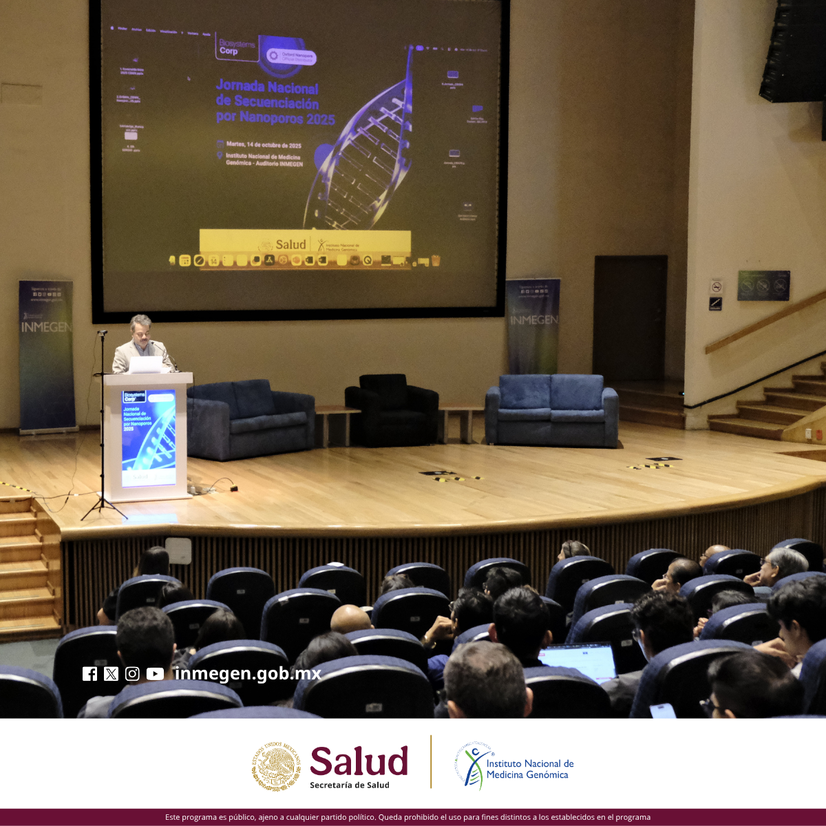 El Inmegen lidera la Jornada Nacional de Secuenciación por Nanoporos 2025: innovación genómica para transformar la salud en México